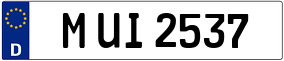 Trailer License Plate